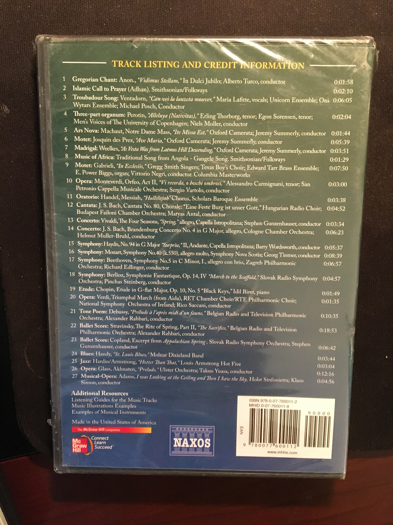 Music CDRom for use with Landmarks in Humanities 3rd edition Etsy