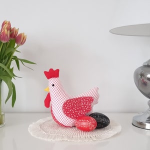 Easter Chicken Spring Home Decor, Spring Chicken Easter Table Decor, Toy Chicken Decoration Spring Decor, Easter Gift, Farmhouse Decoration image 2