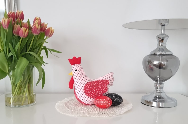 Easter Chicken Spring Home Decor, Spring Chicken Easter Table Decor, Toy Chicken Decoration Spring Decor, Easter Gift, Farmhouse Decoration image 2