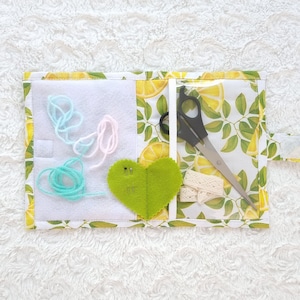 Lemons Thread Keeper Cross Stitch Sewing Organizer Needle Work Floss Keeper