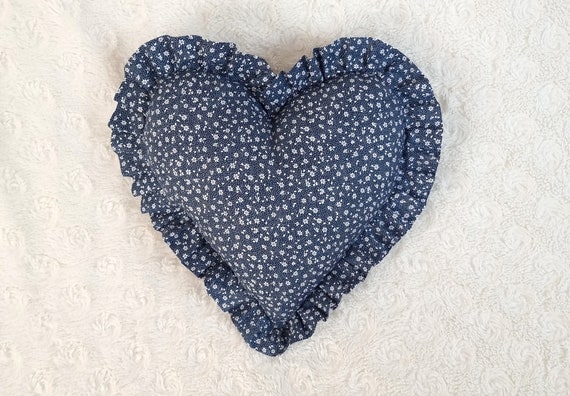 Blue heart cushion 2025