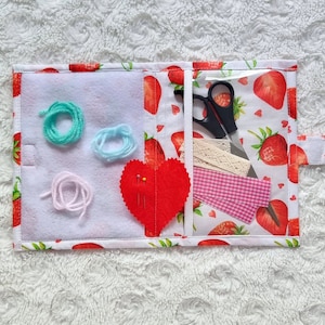 Strawberries Thread Keeper Cross Stitch Sewing Organizer Needle Work Floss Keeper