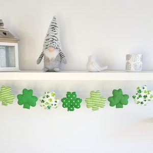 St. Patrick's Day Garland shamrock garland mantle garland homemade decor Reusable Decorations garland decor wall hanging garland