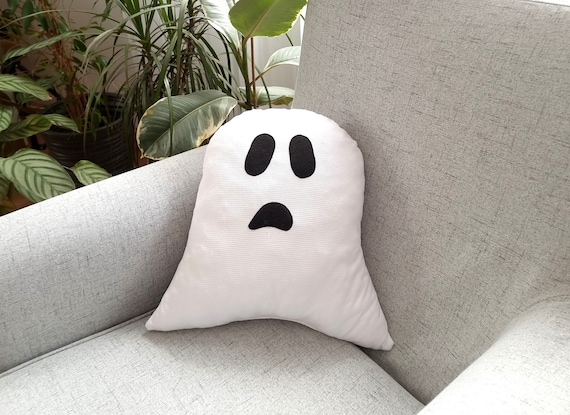Ghost Plush Pillow: Spooky Halloween Accent Pillow