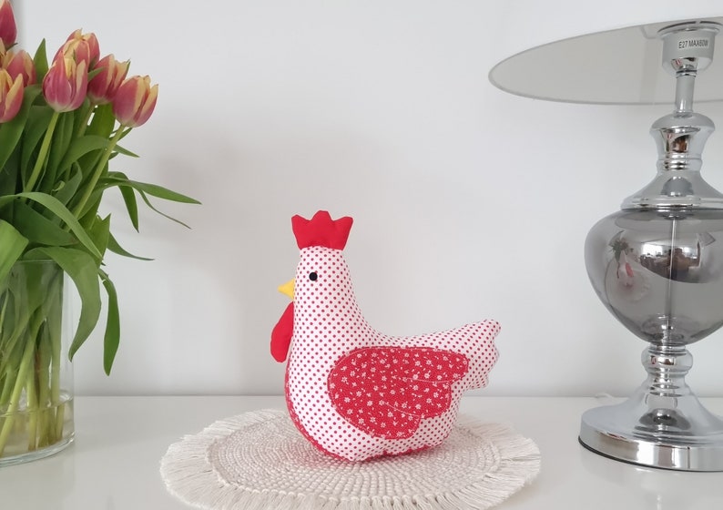 Easter Chicken Spring Home Decor, Spring Chicken Easter Table Decor, Toy Chicken Decoration Spring Decor, Easter Gift, Farmhouse Decoration image 1