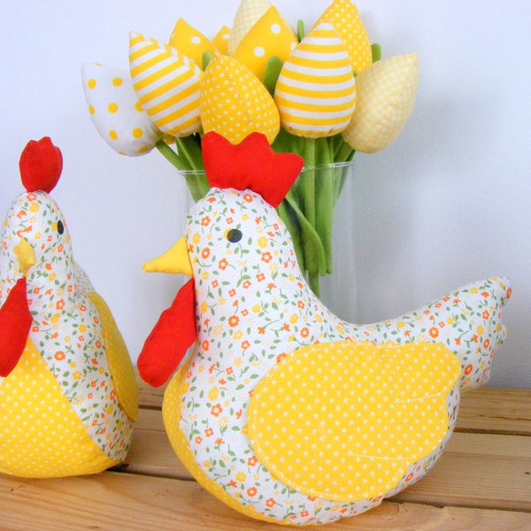 Easter Chicken Spring Home Decor, Spring Chicken Easter Table Decor, Toy Chicken Decoration Spring Decor, Easter Gift, Farmhouse Decoration