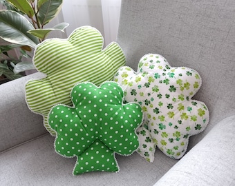 Shamrock Kussen St Patricks Day Deco Kussen Klaver Groen Kussen Boerderij Decor Iers Kussen