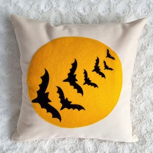 Vintage Halloween Pillow Covers espeluznante decoración del hogar almohada gótica almohada bat almohada decoración halloween