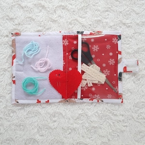 Christmas Reindeer Thread Keeper Cross Stitch Sewing Organizer Needle Work Floss Keeper