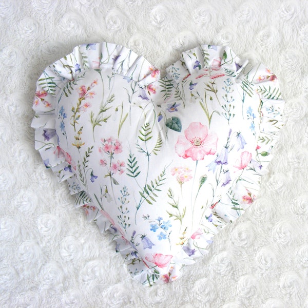 Heart Floral Pillow Spring Throw Pillow babcia poduszka domek poduszka sypialnia poduszki ślubne prezent poduszka sprężyna poduszka