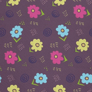 Tessuto da tappezzeria al metro Stampato idrorepellente, OXFORD, tessuto da esterno - 100% poliestere - Oeko-Tex I Motivo: Fiori doodle