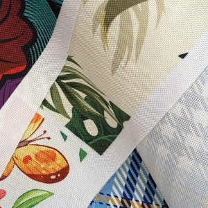 Tejido de tapicería repelente al agua por metro Tejido estampado para exteriores 100% poliéster Oeko-TexI Motif: colorido colibrí imagen 7