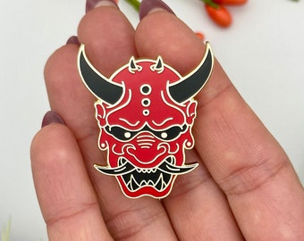 Pin Oni / Arte japonés de demonios para coleccionistas