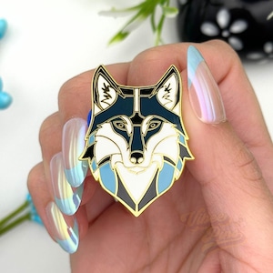 Mystic Wolf Enamel Pin - VibeePins Exclusive