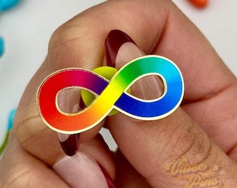 Neurodivergent Infinity Enamel Pin