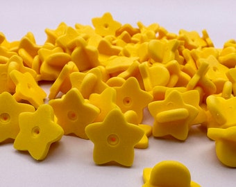Star-Shaped Butterfly Pin Backs for Badges, Pins, and DIY Crafts