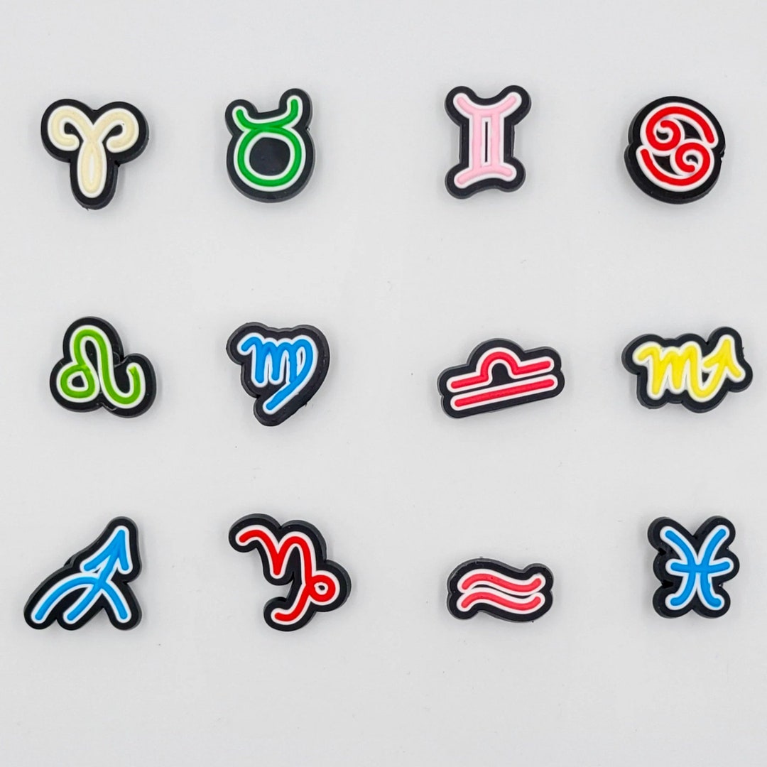 Zodiac Croc Charms Jibbitz Etsy