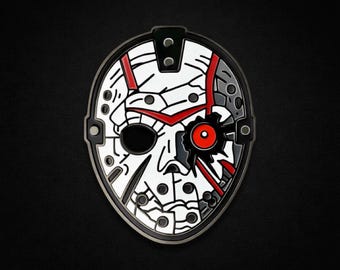 Pin de esmalte de máscara de asesino – Coleccionable de terror
