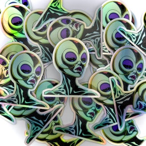Lunara, de Hive koningin Holo sticker | Sci-Fi Fantasy Art voor uw collectie
