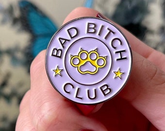 Bad Bitch Club Enamel Pin | Empowering Statement Jewelry for Bold Individuals