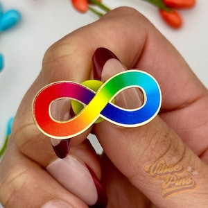 Neurodivergent Infinity Enamel Pin