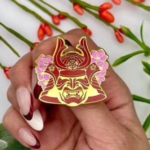 Samurai Warrior Enamel Pin Collection | Japanese-inspired Fashion Accessories