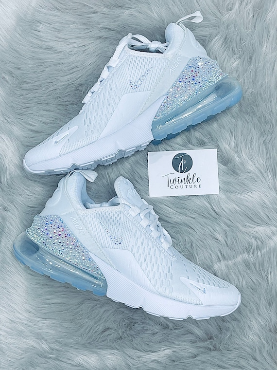 Custom Nike Air Max 270 With Swarovski Crystal Gems -