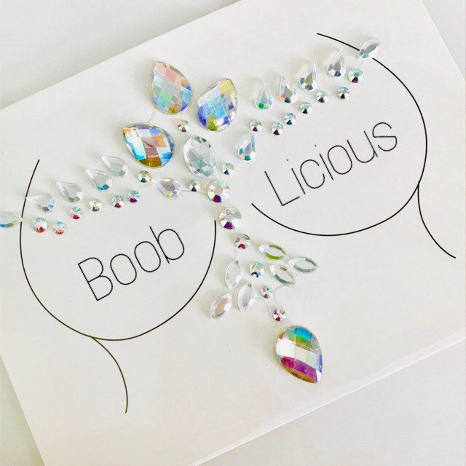 Boobilicious Self adhesive festival body jewels diamonds Etsy