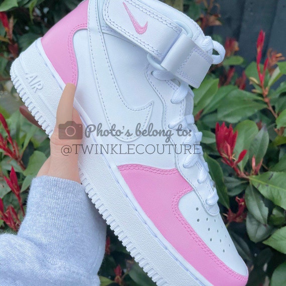 Zapatillas Nike 1 medias altas rosas - Etsy