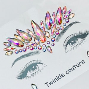 Divinebeauty Self Adhesive Gold Face Jewels/festival Jewels