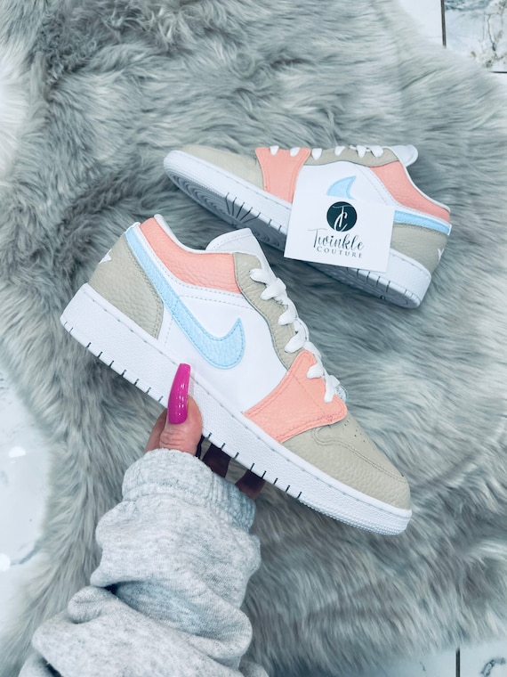 Milan Colours Custom Nike Air Jordan 1 Low Sneakers Etsy Israel