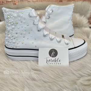 Converse with sale jewelled toes