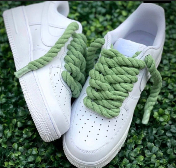 Custom Nike Air Force 1 With Thick Rope Laces 21 Colours 