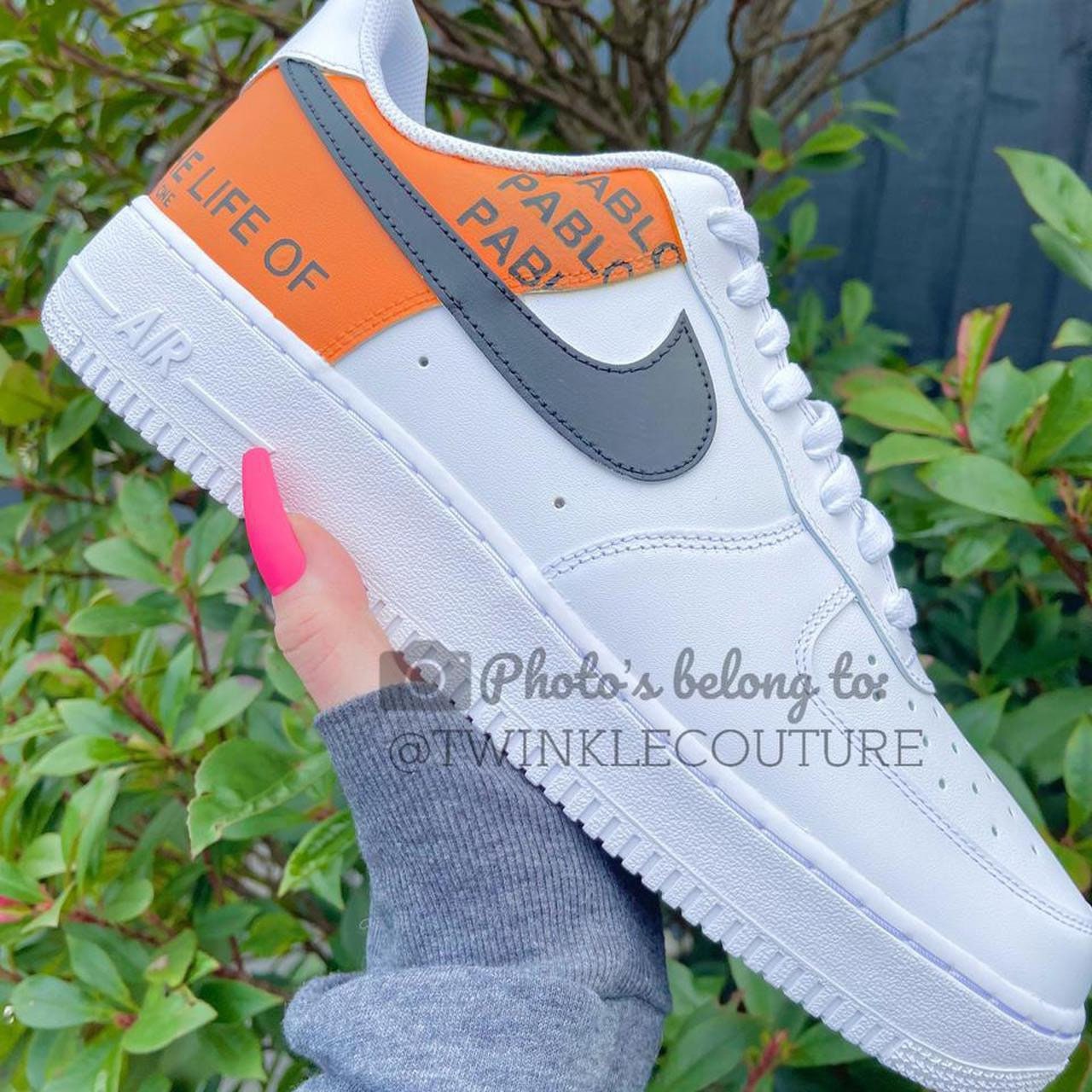 Green and Orange AF1 Custom – Art2Soles