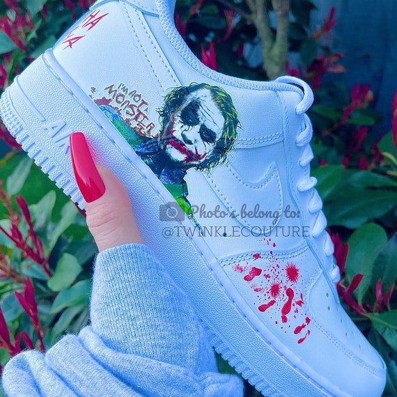 cigarrillo mago Fanático Las zapatillas Nike Air Force 1 personalizadas comodín - Etsy España