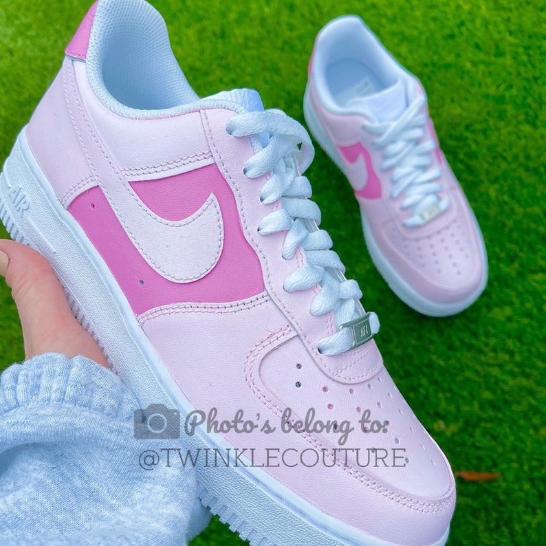 Barbie Pink Custom Nike Air Force 1 Sneakers Etsy Ireland Barbie Pink Custom Nike Air Force 1 Sneakers Etsy Ireland