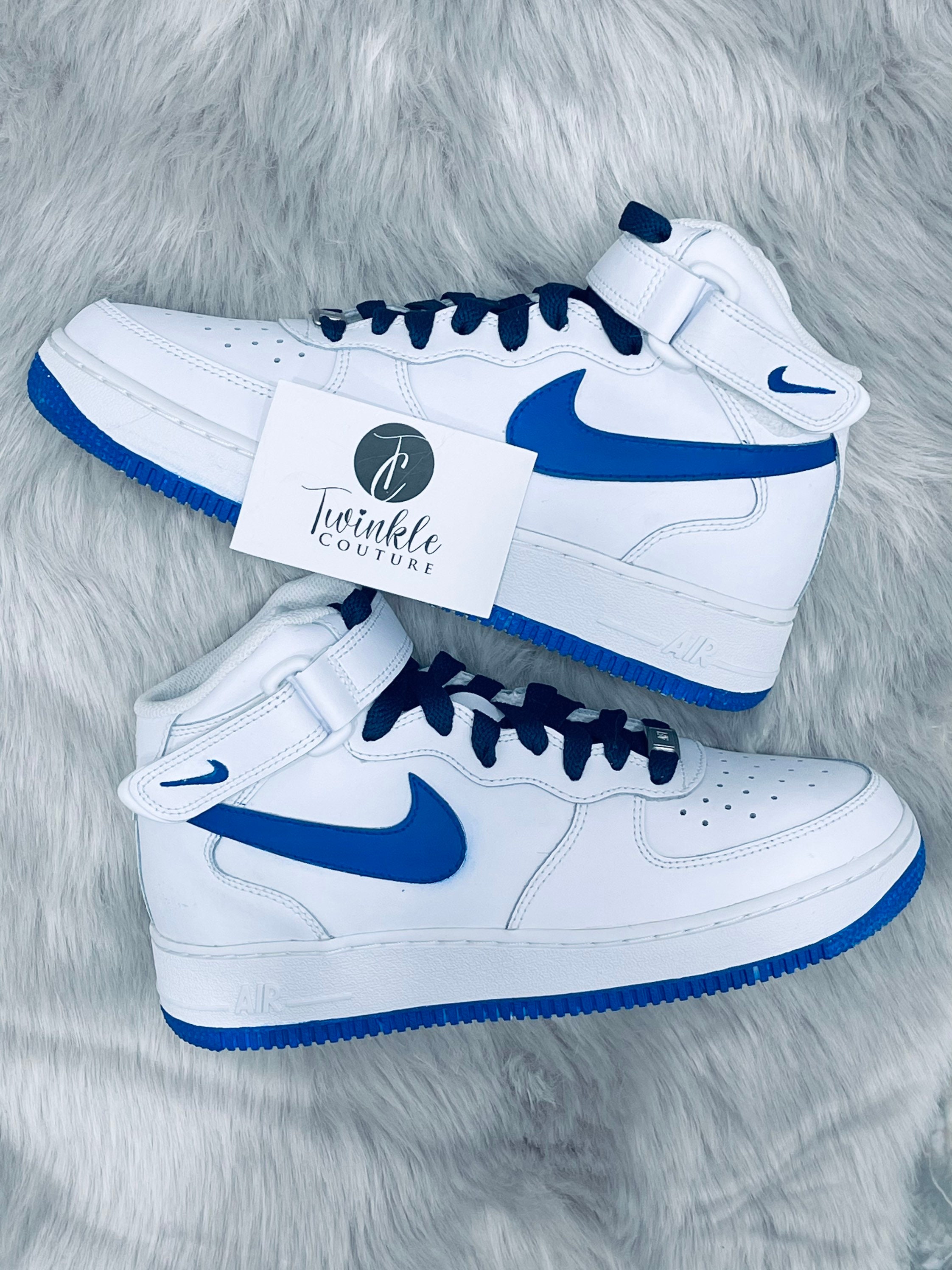 Blue And White Nike Shoes