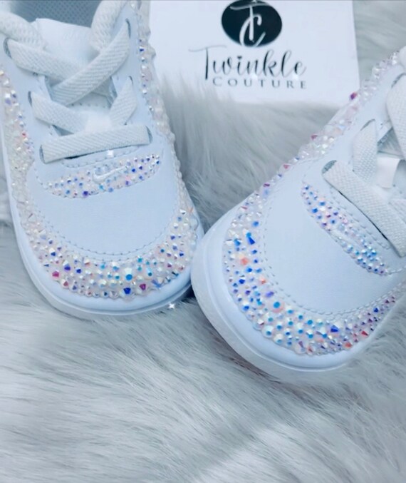 y niños pequeños blancos personalizados Air Force 1 Etsy