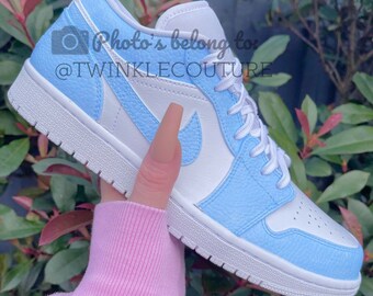 Blue Air Jordan Etsy