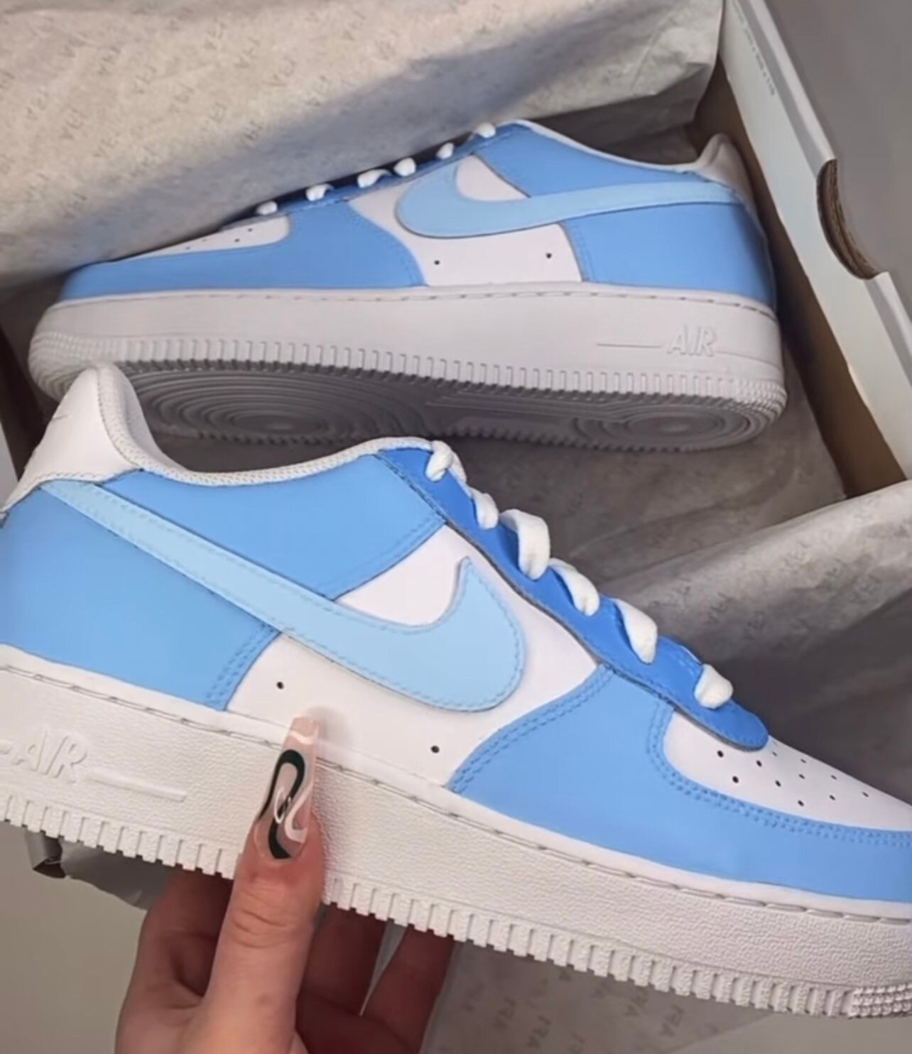 Custom Blue Air Force 1