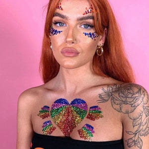 Brust Juwelen Strass Aufkleber Kunst Tattoo Strass Brust Aufkleber Juwel  Paste für Make-up Festival