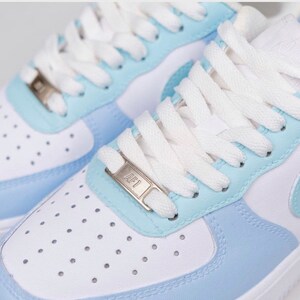 Fresh Ocean Blues Custom Nike Air Force 1 Sneakers Customs - Etsy UK