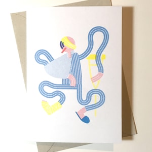 Gute Besserung A6 Risograph Karte