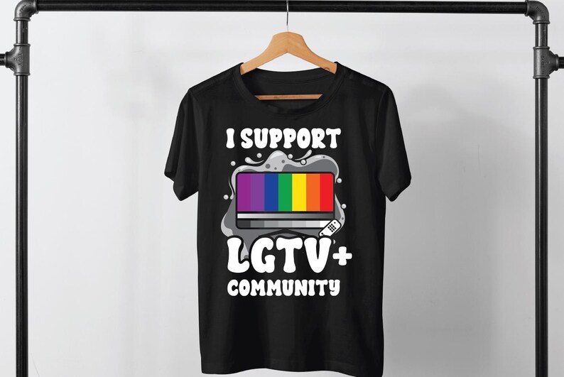 I Support Lgtv+ Community Svg,gifts SVG, Funny Sister Sayings SVG, Cut ...
