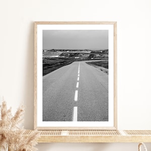 Cartaz “Rota 56” Costa de Quiberon | Fotografia | Decoração de parede de pôster | Arte impressa em parede | Decoração | Oceano | Praia