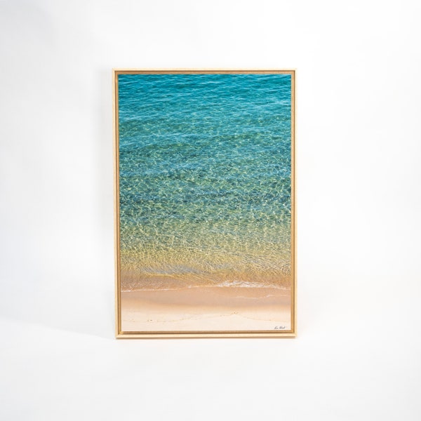 Tableau photo FINE ART - Eau turquoise - Bord de mer - Décoration