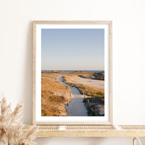 Kustpad fotoposter - Kust - Bretagne - Poster - Oceaan - Strand
