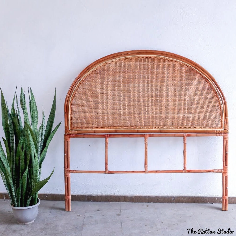 Vintage cane headboard deals