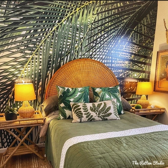Etsy rattan headboard deals