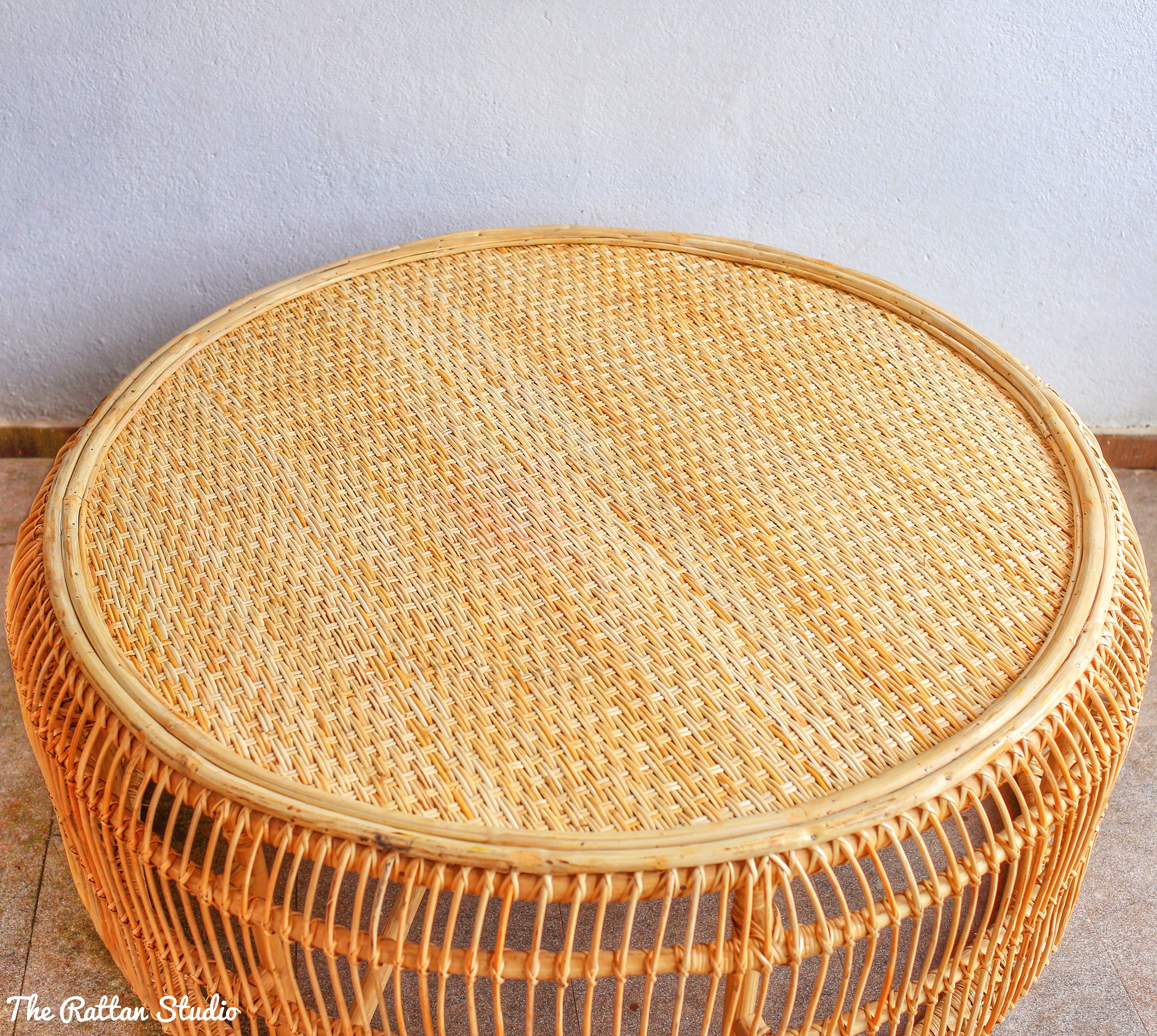 Handcrafted Wicker Rattan Coffee Table Handwooven Wicker Cane Etsy
